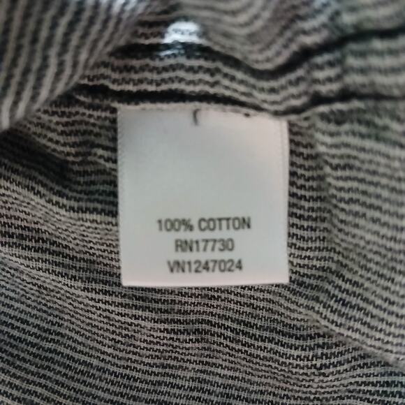 Converse ONE STAR  Men's Small double-layer Cotton Black Plaid Button-Up shirt - Picture 16 of 16